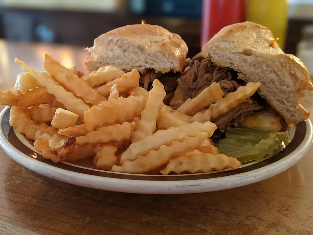 Pulled Pork Sandwich with Fries